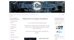 Desktop Screenshot of freyascauldron.com