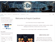 Tablet Screenshot of freyascauldron.com